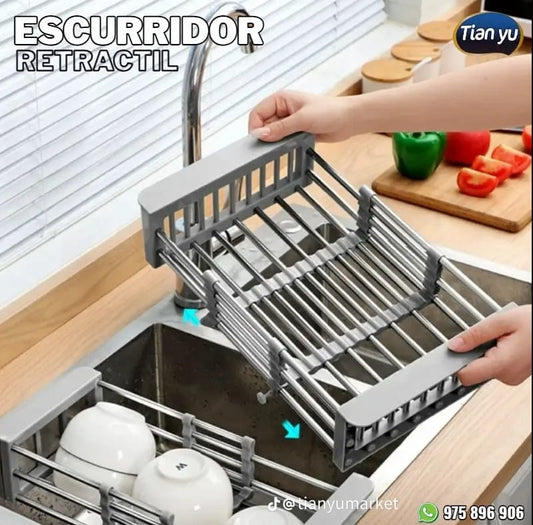 Escurridor Retractil para Fregadero